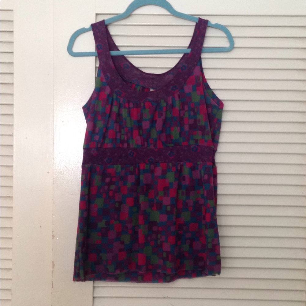 2 for $20 Daisy & Clover Mesh Tank, Size XL